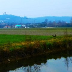 P1170665  Castello di Montorio-preesistenze romane, sec. X, XII, XIV. Forte austriaco Werk John (Preara), 1859.